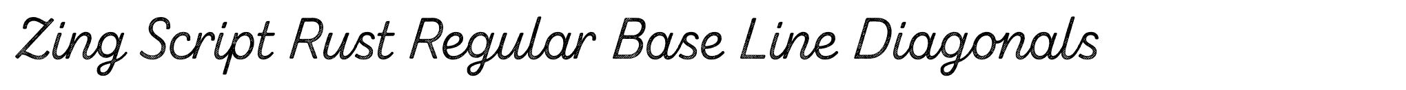 Zing Script Rust Regular Base Line Diagonals image